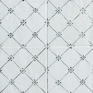 Фото Firenze Heritage Maiolica Bianca Deco Antracite 20X20, цена 4 094 руб./кв.м.