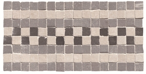 Фото Firenze Heritage Deco Grigio Fascia Mosaico 15X30, цена 1 246 руб./шт.