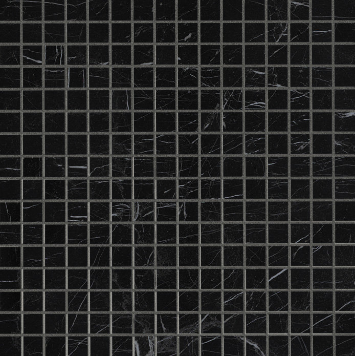 Фото ROMA DIAMOND NERO REAL BRILLANTE MOSAICO (fNI0) керамическая плитка 30.5x30.5, цена 3 040 руб./шт
