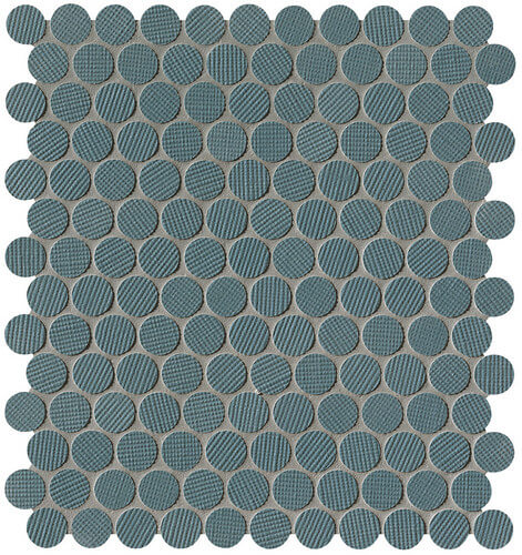 Фото MILANO&WALL BLU ROUND MOSAICO (fNVR) керамическая плитка 32.5x29.5, цена 4 005 руб./шт