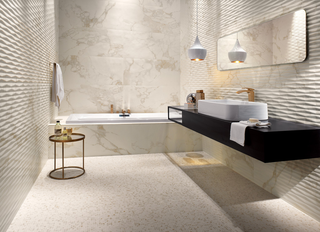 Фото 1: Плитка настенная Fap Ceramiche Roma в интерьере.