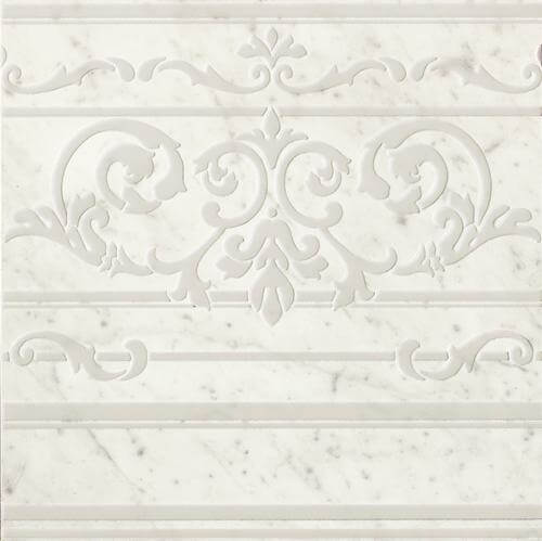 Фото ROMA DIAMOND CARPET CARRARA BORDER INS. (fNMN) керамогранит 60x60, цена 14 240 руб./шт