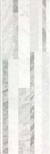 Фото ROMA DIAMOND 25 DECO WHITE BRILLANTE (fNIZ) керамическая плитка 75x25, цена 3 827 руб./м2