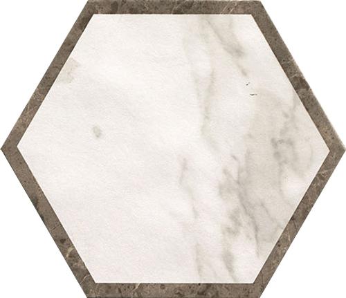Фото ROMA DECO ESAGONO CALACATTA IMPERIALE (fLVE) керамогранит 21.6x25, цена 5 073 руб./м2